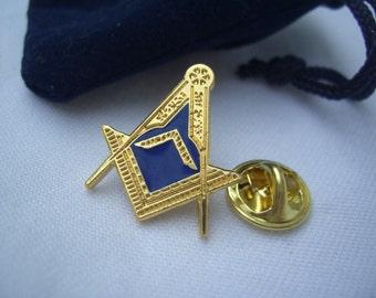 Masonic Worshipful master Badge Lapel Pin Engraved Personalised Box Masonic Worshipful master Badge Lapel Pin Engraved Personalised Box