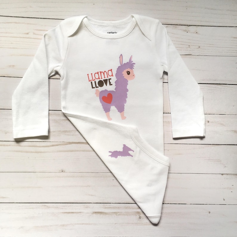 Llama Onesie Llama baby Clothes Llama Baby Bodysuit Etsy