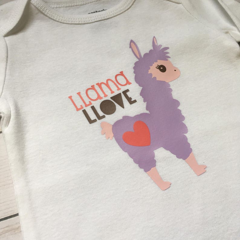 Llama Onesie Llama baby Clothes Llama Baby Bodysuit Etsy