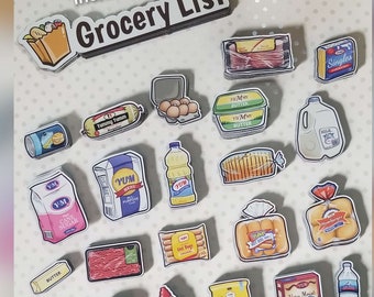 Grocery Pack 1! Grocery List Magnets!