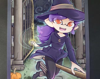 Splatoon Halloween Witch Poster 11x17