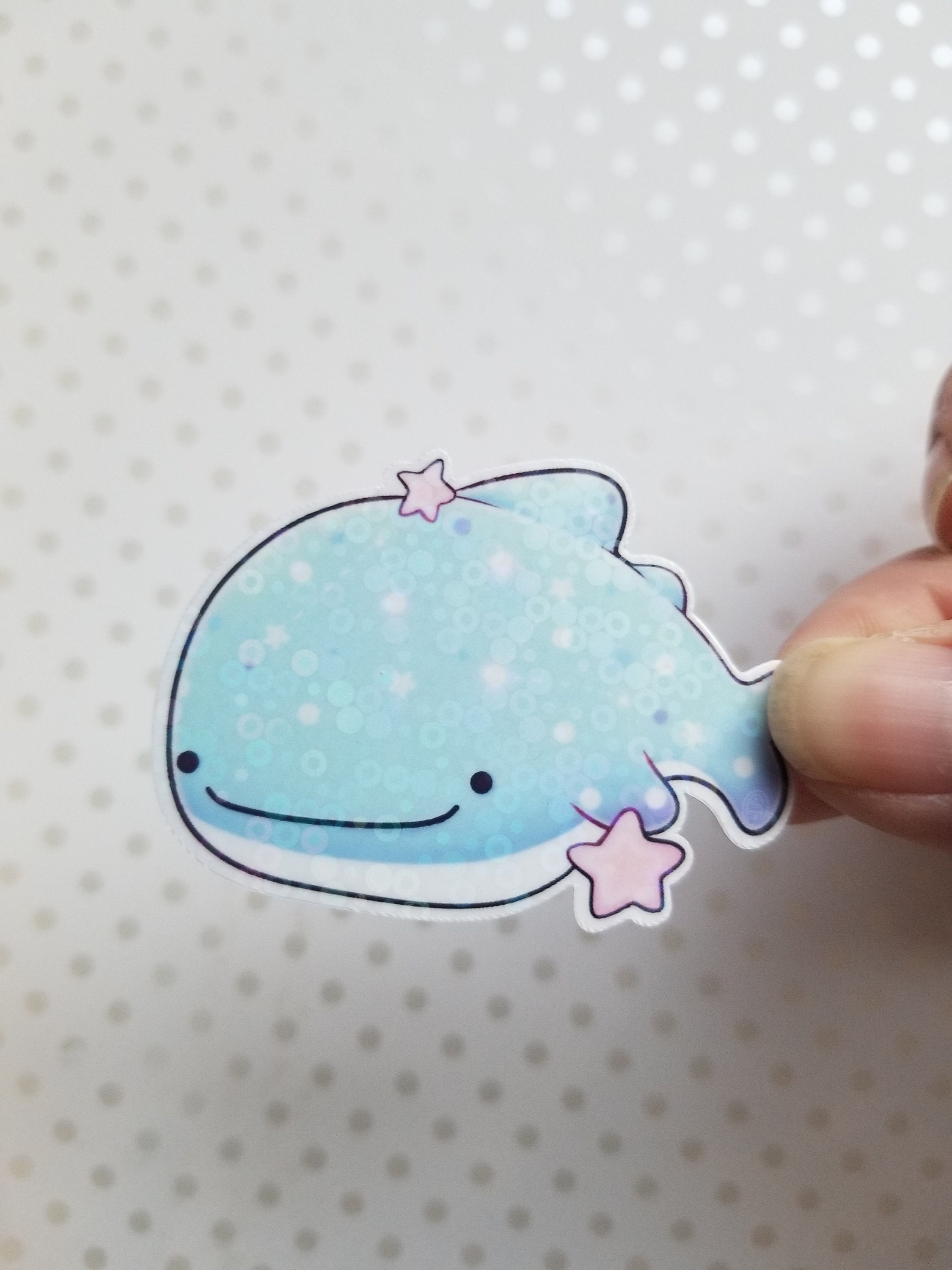 Sticker Jimbe Jinbe Inspired Whale Shark Sticker 2022 Holographic - Etsy