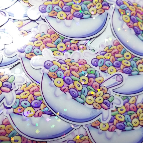 Fruit Loops Cereal Sticker 2022 Holographic