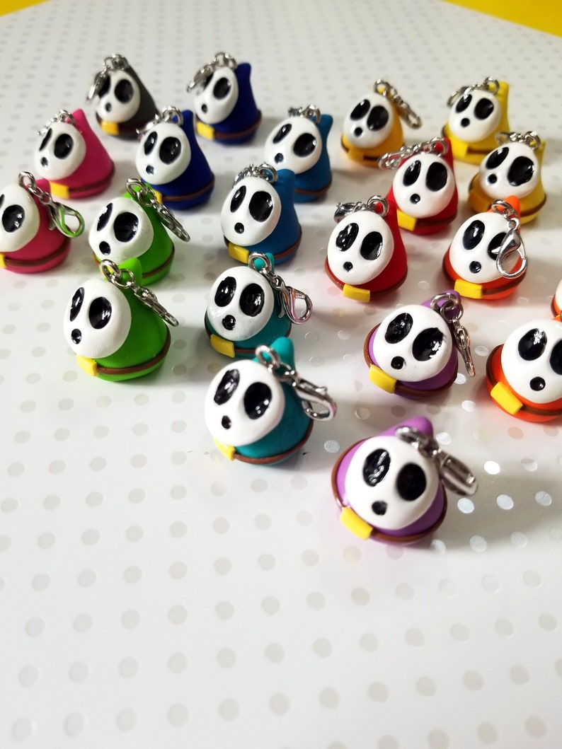 Small Shy Guy Chibi Shy Drop Charms Variety of Colors image 2