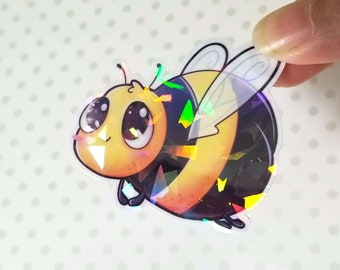 Bumble Bee Butt Kawaii Sticker 2023 Holographic