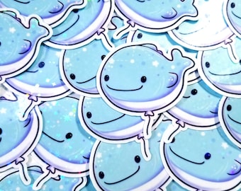 Kawaii Whale Shark Sticker Jinbeloon Balloon 2022 Holographic