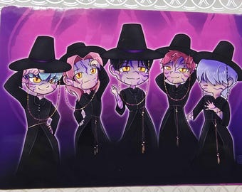 Kpop Demon Hunters Demon Saja Boys Art Print 5x7 2025