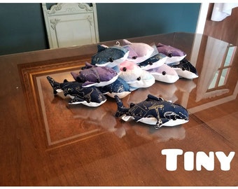 Whale Shark Plush - Super Soft Plush Metallic or Glow in the Dark Tiny