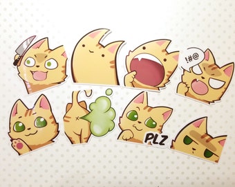 Cat Emotes Meow Meow Sticker 2022