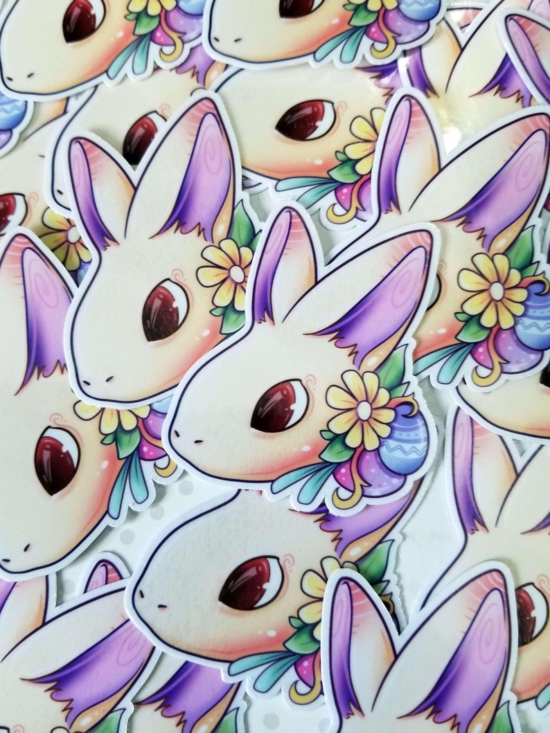 Easter Bunny Egg Flower Sticker 2023 image 4