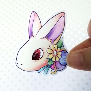 Easter Bunny Egg Flower Sticker 2023