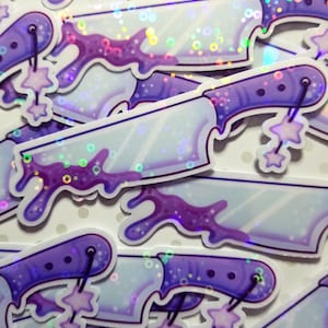 Butcher Knife Sticker 2022 Holographic image 2