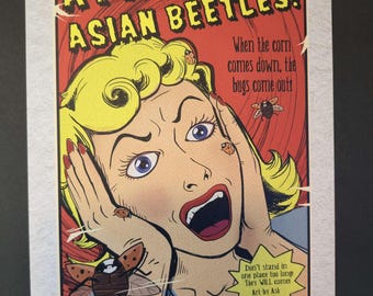 Attack of the Asian Beetles Poster 8.5x11