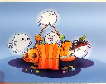 2023 October Halloween Art Print Wall Art Signed 5.7