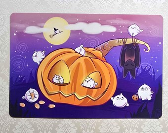 2024 Halloween Ghostie Art Print Wall Art Signed 5.7