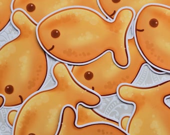 Goldfish Cracker Sticker 2024