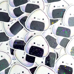 Onigiri Rice Ball Kawaii Sticker 2022 Holographic