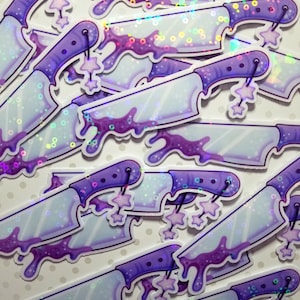 Butcher Knife Sticker 2022 Holographic image 1