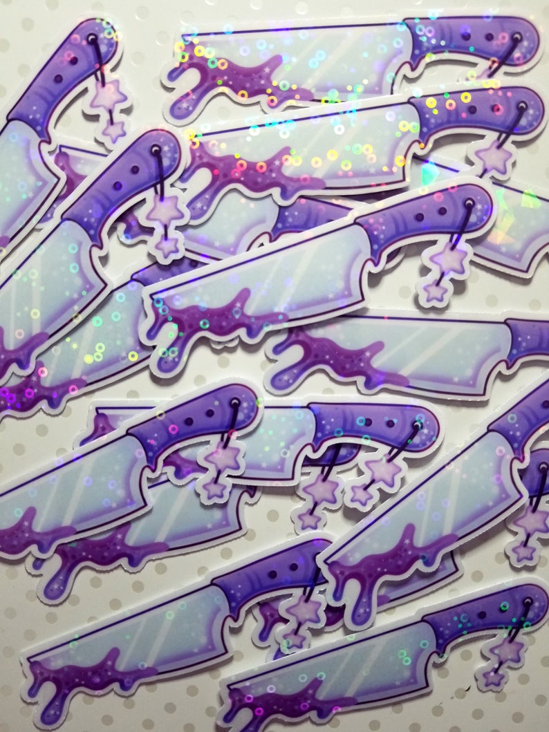 Butcher Knife Sticker 2022 Holographic image 1