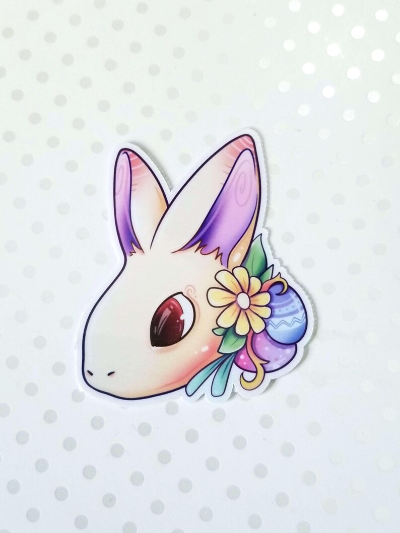 Easter Bunny Egg Flower Sticker 2023 image 2