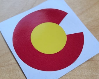 Round Colorado C sticker