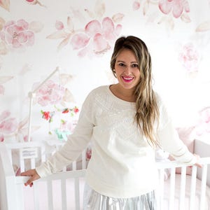 Watercolor Blush Removable Wallpaper | Classic Flowers Wall mural, Removable wall murals, Peel and Stick, Temporary wall sticker  #20