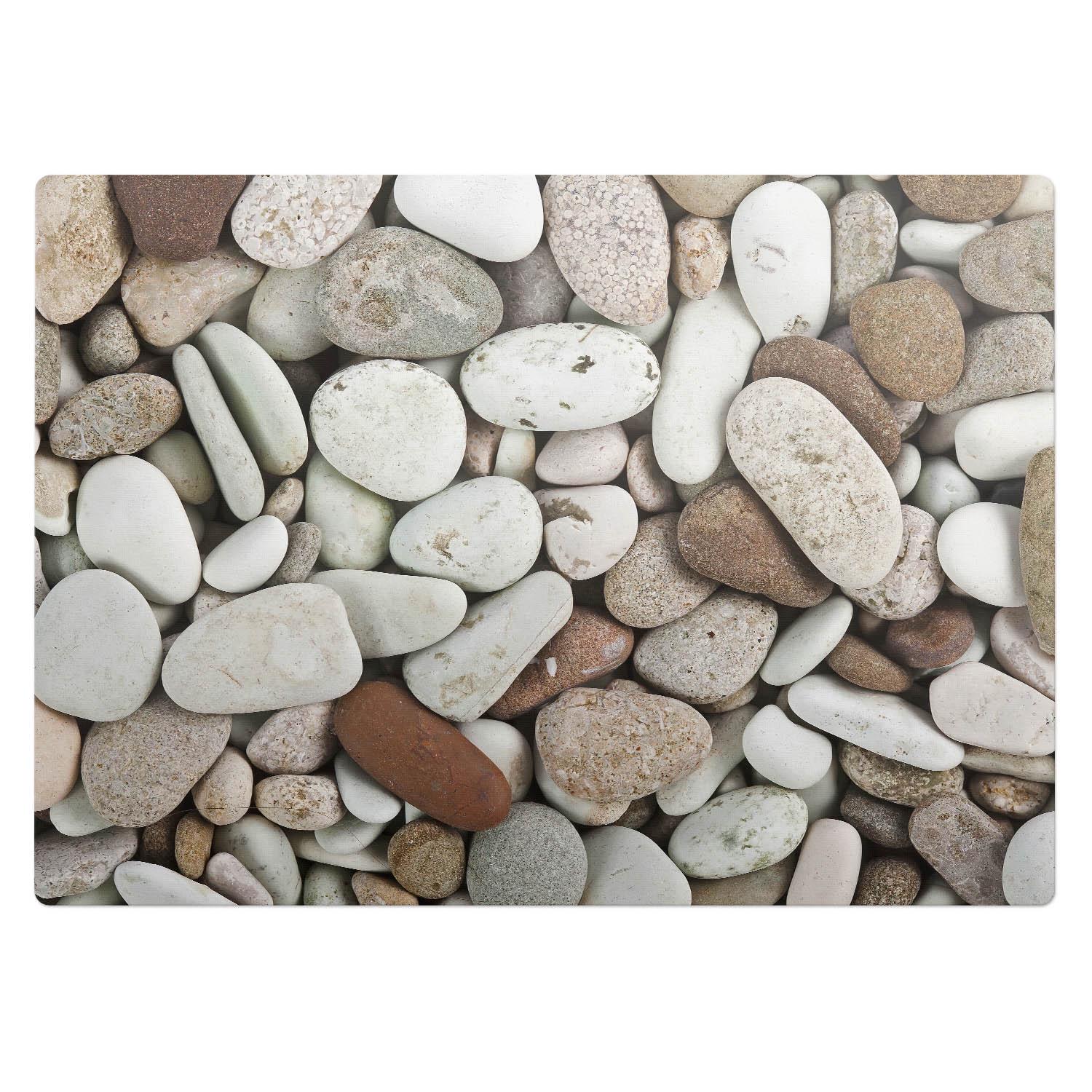 Stones On The Beach Desk Chair Mat, Beige Computer Chair Mat, Office Chair Mat, Texture Chair Mat, Gaming Chair Floor Protector