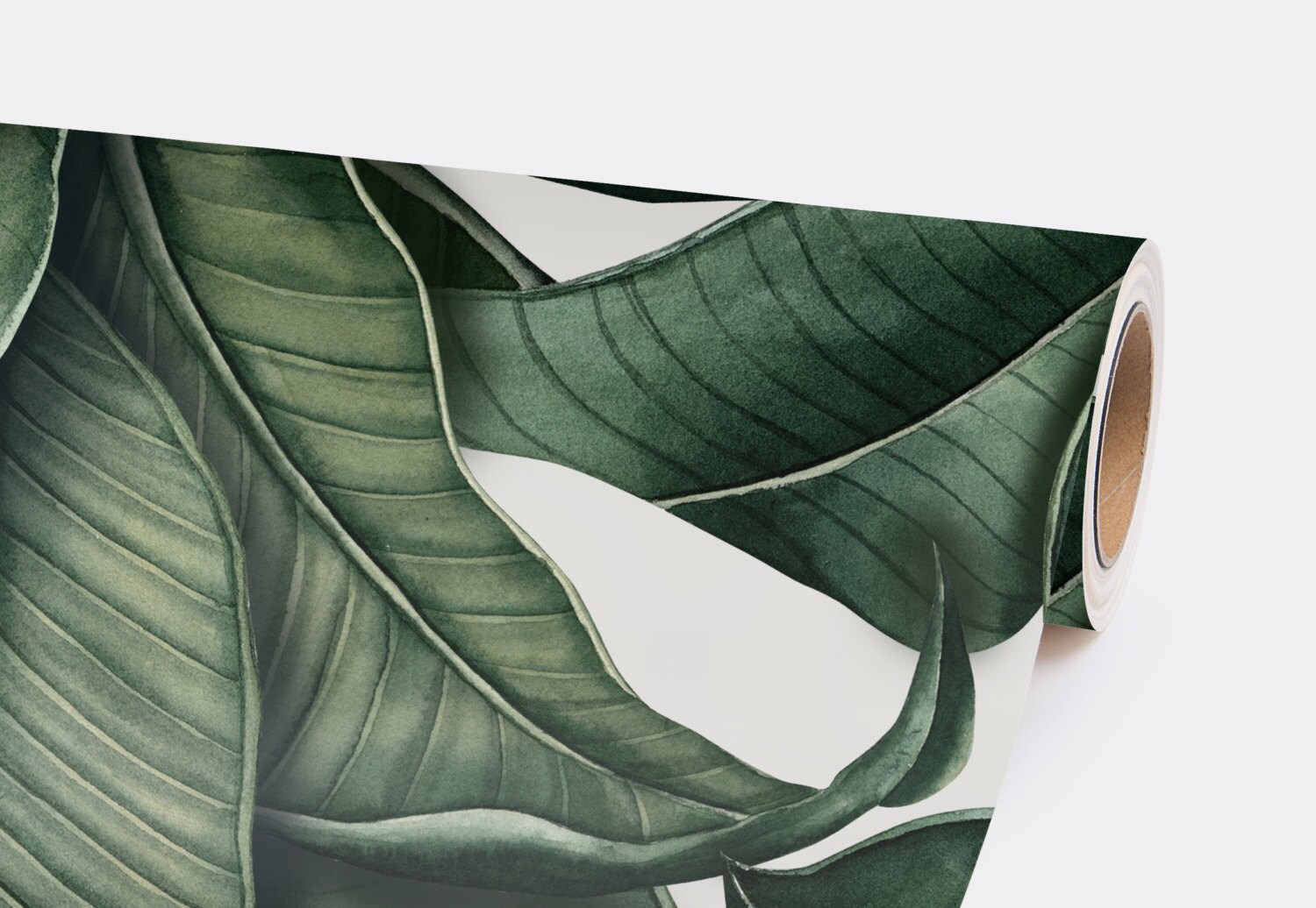 Banana leaf wallpaper Banana leaves Drawing tropical wall | Etsy