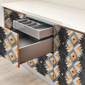 Seamless pattern Furniture Veneer, Texture Adhesive Foils, Texture Furniture Covering, Multicolor Furniture Decals, Waterproof Sticker
