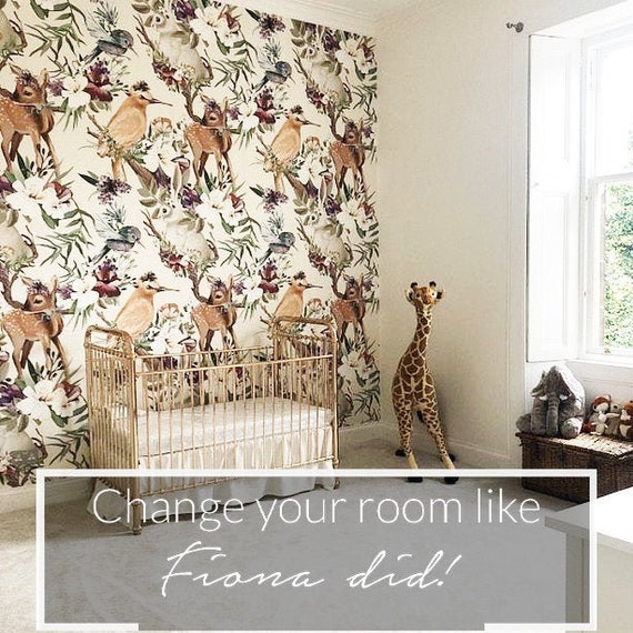 Enchanted Forest Removable Wallpaper Classic Forest Animals 