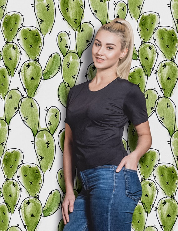 Papel pintado de cactus mexicano de dibujos animados Papel - Etsy México Papel pintado de cactus mexicano de dibujos animados Papel - Etsy México
