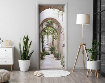Adesivi Murali Per Porte 3D – Paesaggio Forestale Verde – Autoadesivi E Impermeabili Per Decorazione Fai-da-te Camera Da Letto - 2