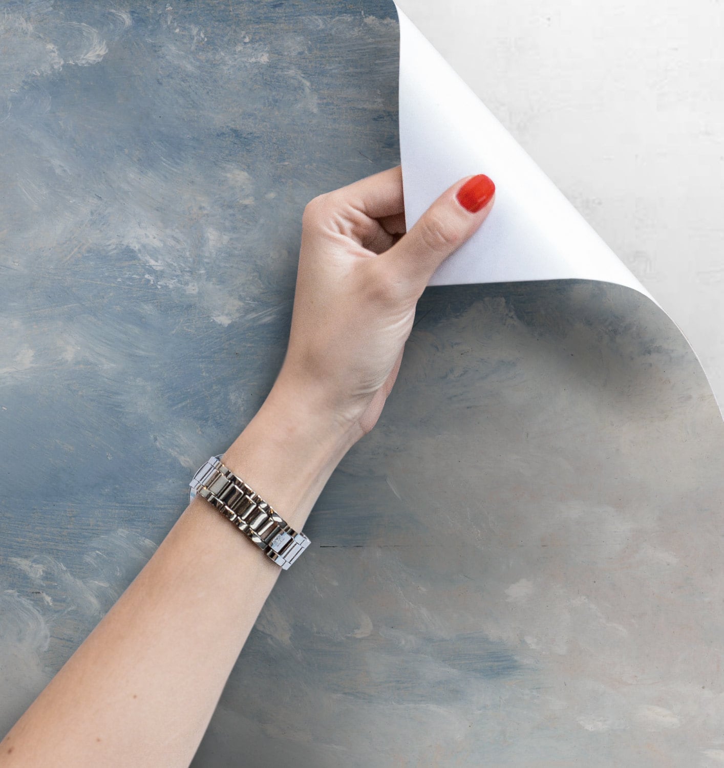 Light Blue Clouded Wall Mural Sky Wall Decal Vintage art Etsy