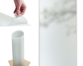 Pellicola adesiva per finestre, pellicola smerigliata per finestre, effetto vetro colorato decorativo, adesivo opaco per la privacy per bagno e ufficio