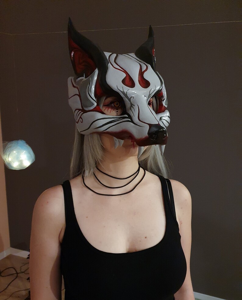 Wolf mask Wolf costume wolf girl Halloween sotume Etsy