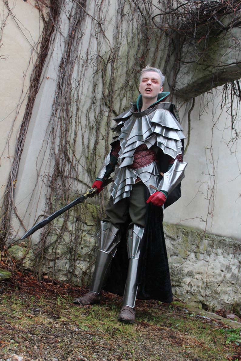 Vampire armor larp costume stell warhammer handmade metal Etsy
