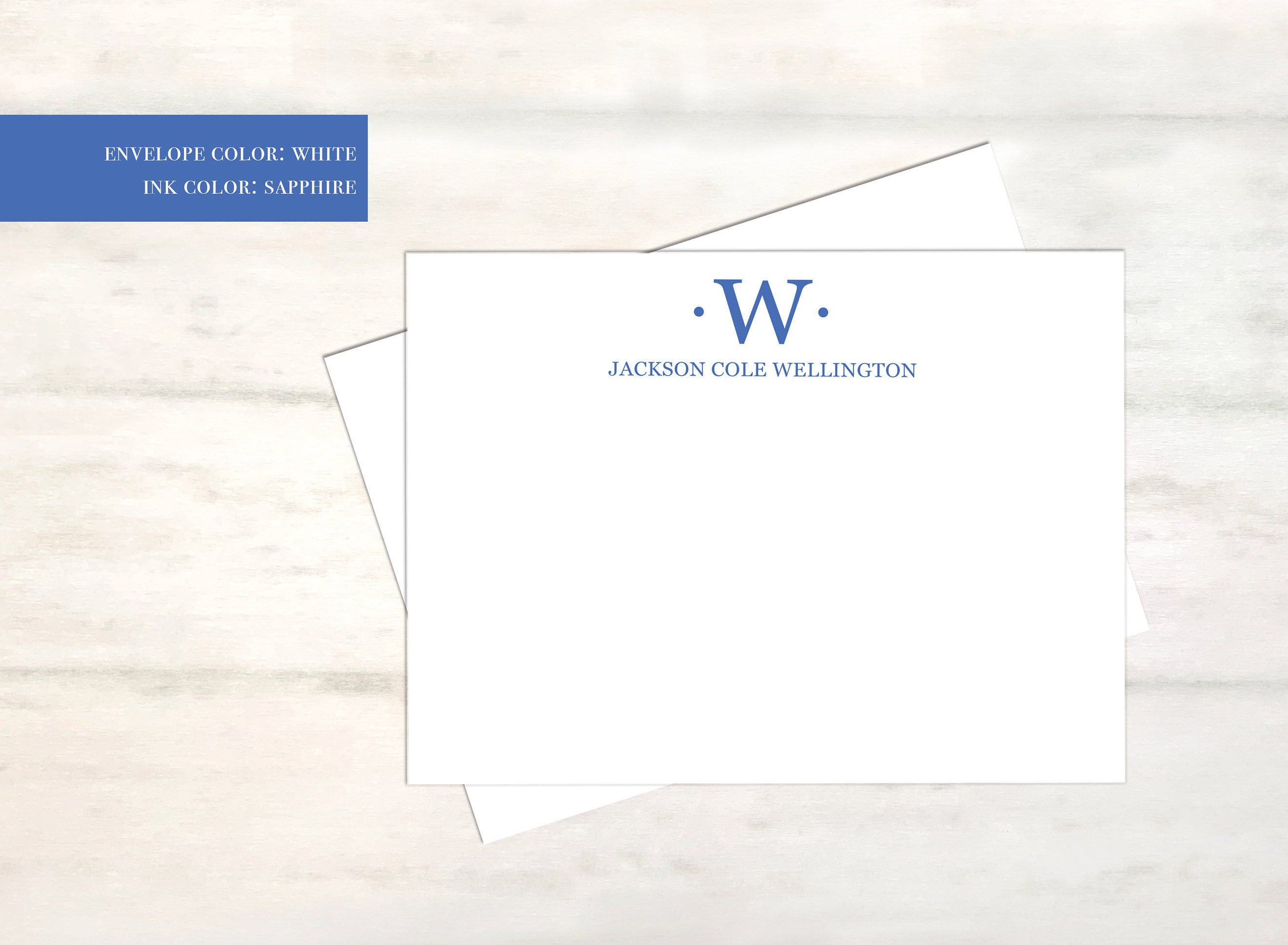 Personalized Stationery for Men Bullet Initial Note Cards, Graduation ...