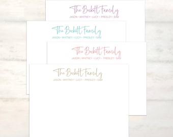 Juego de tarjetas para papelería familiar, papelería familiar personalizada, papelería para parejas, tarjetas familiares, regalos familiares personalizados [FB144]