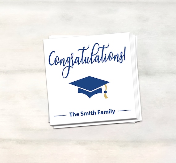 Personalized family gift tags for graduation gifts, High school graduation gift tags, grad 2026, congratulations gift tags, graduation gifts