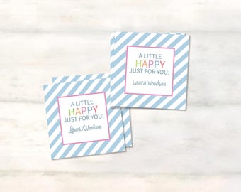 Custom enclosure gift tag cards, birthday gift, enclosure cards, preppy personalized gift tags