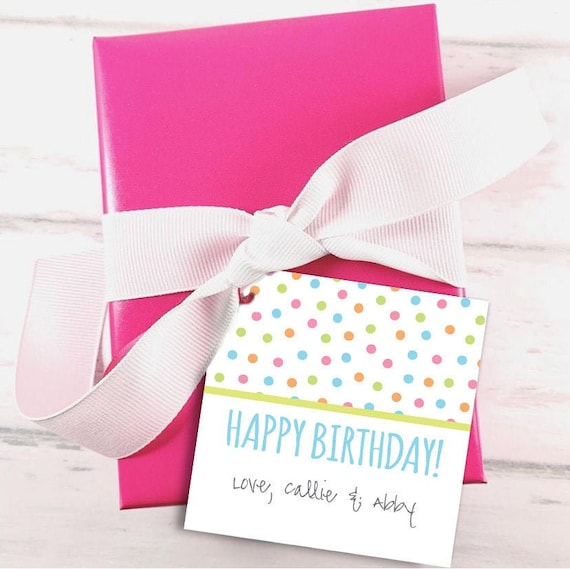 Blank happy birthday gift tags for kids birthday gift, birthday enclosure cards, happy birthday gift tag for children, kids birthday tag