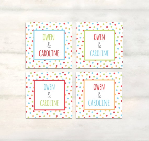 Personalized enclosure cards for brother sister gift tags, kids personalized calling cards, Sibling gift tags, Brother sister cards [EC509]