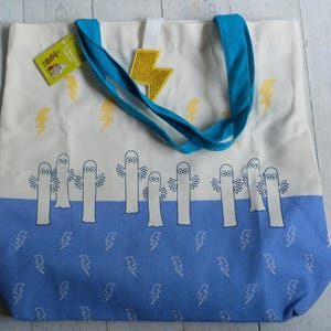 SUPER RARE Moomin Valley Sparkling Wappen Hattifatteners Tote Bag prize NEW