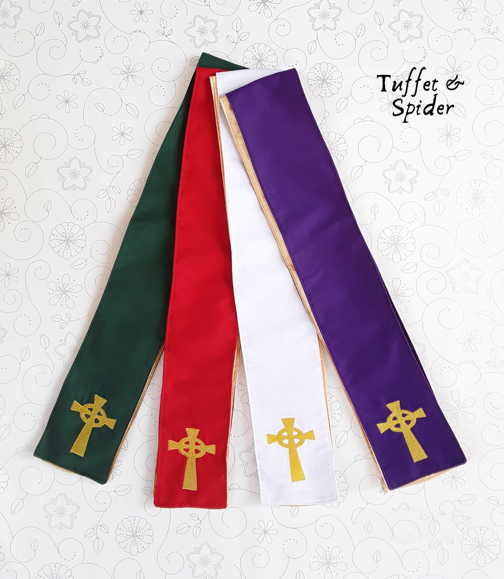 Set of four clergy stoles ordination stoles clergy vestment Etsy