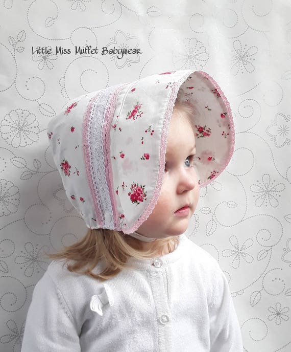 baby girl sun bonnet