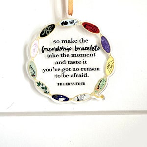 Eras Tour | Friendship Bracelet | Acrylic Ornament | Christmas