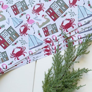 Baltimore | Holiday | Wrapping Paper Sheets | Set of 5