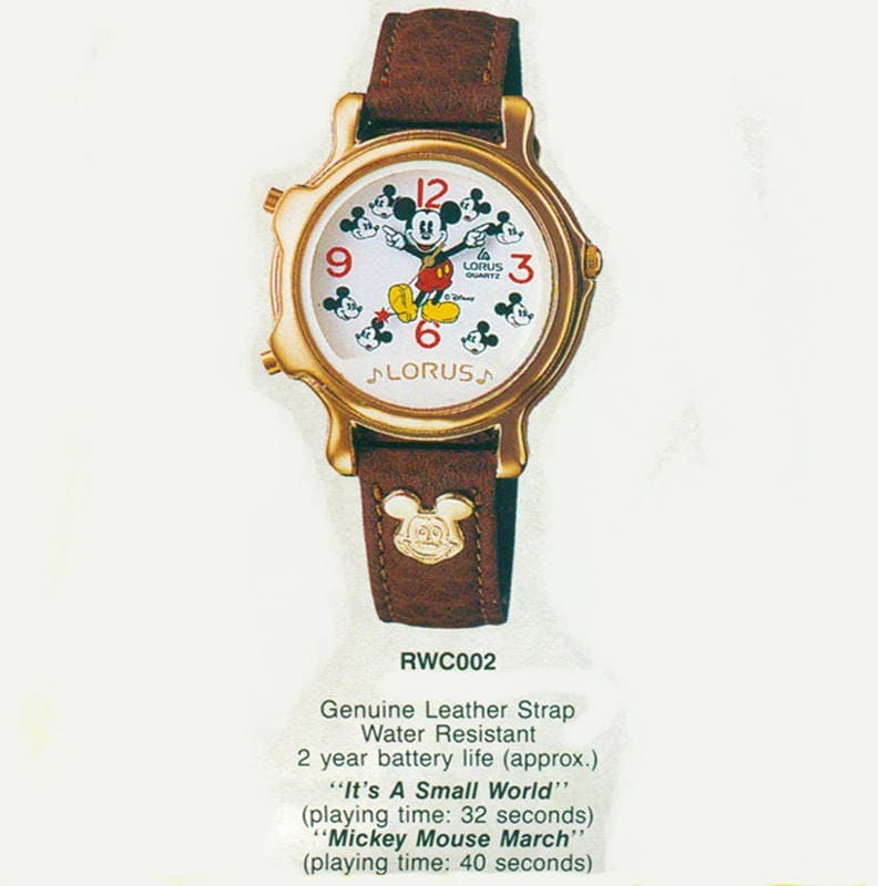 Mickey mouse musical watch it's small world hotsell