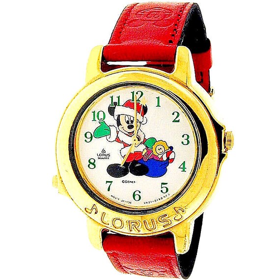 SEIKO LORUS Mickey Mouse ヴィンテージ 稼働品 美品 New Unworn Mickey Mouse Christmas Musical, Plays Jingle