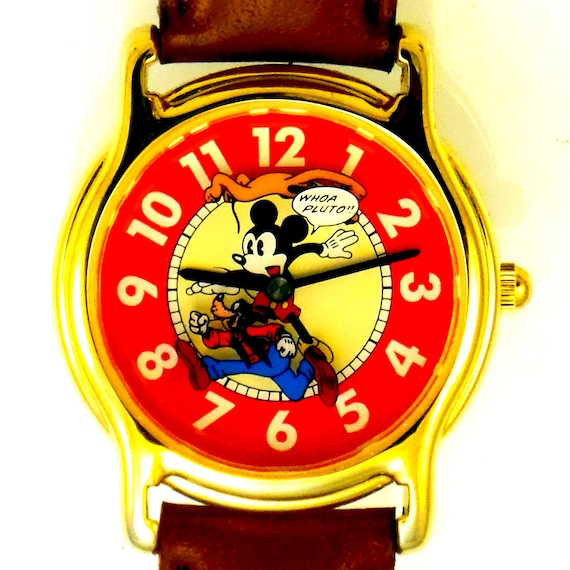 Mickey, Pluto, Goofy Chasing Around The Dial On T… - image 1